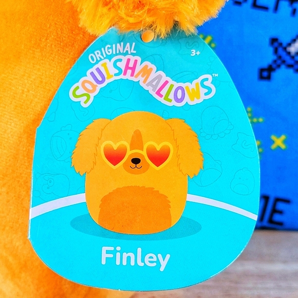 Squishmallow Finley the Golden Retriever 7" UltraSoft Stuffed Animal Toy Plush - Picture 5 of 6